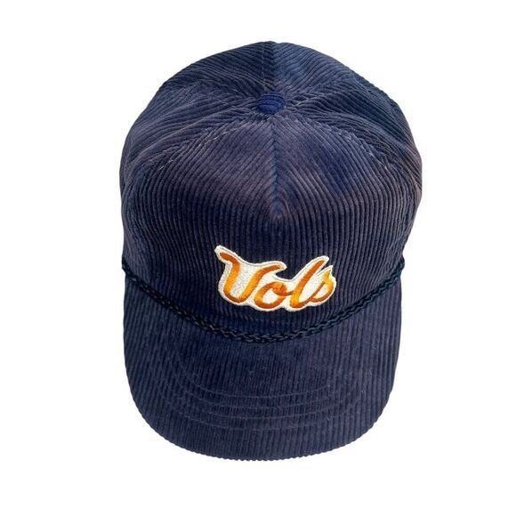 Tennessee Volunteers Blue Corduroy Hat Vintage Adjustable Strap Rope Cap - Picture 2 of 12